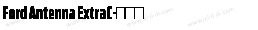 Ford Antenna ExtraC字体转换